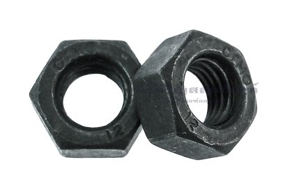 หัวน็อตดำ Hex Nut M8x1.0 (หัวน็อตเบอร์ 13) เกรด 12.9