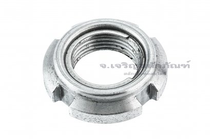 หัวน็อตล็อค KM 1 (M12x1.0) ตัวเหล็ก ไส้กันคลายสแตนเลส Stainless Steel Insert, Steel Locking Nut