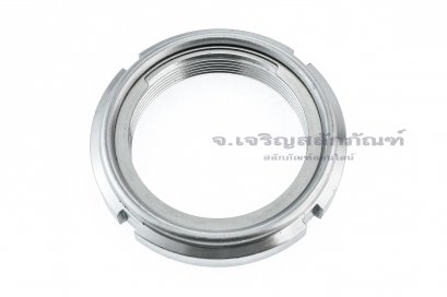 หัวน็อตล็อค KM 10 (M50x1.5) ตัวเหล็ก ไส้กันคลายสแตนเลส Stainless Steel Insert, Steel Locking Nut