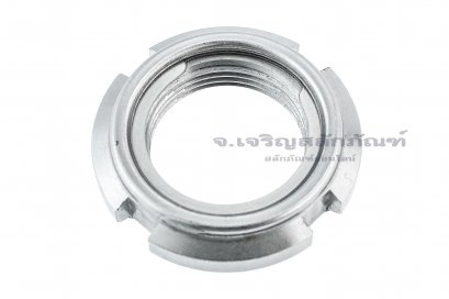 หัวน็อตล็อค KM 3 (M17x1.0) ตัวเหล็ก ไส้กันคลายสแตนเลส Stainless Steel Insert, Steel Locking Nut