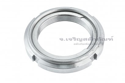 หัวน็อตล็อค KM 12 (M60x2.0) ตัวเหล็ก ไส้กันคลายสแตนเลส Stainless Steel Insert, Steel Locking Nut