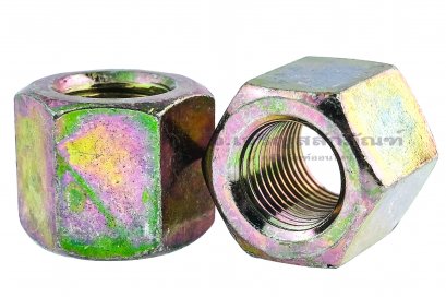 หัวน็อตล้อ เหล็กชุบรุ้ง M12x1.25 (หัวน็อตเบอร์ 20)