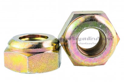 หัวน็อตล้อ เหล็กชุบรุ้ง M18x1.5 (หัวน็อตเบอร์ 36)