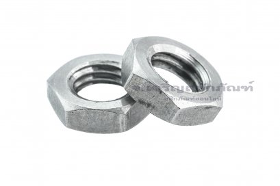 หัวน็อตสแตนเลส M10x0.5 (หัวน็อตเบอร์ 16) รุ่นหัวบางพิเศษ 4.8 mm