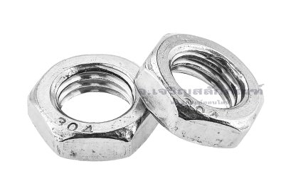 หัวน็อตสแตนเลส M12X1.5 (หัวน็อตเบอร์ 18) รุ่นหัวบางพิเศษ 6 mm