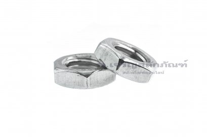 หัวน็อตสแตนเลส M12x1.75 (หัวน็อตเบอร์ 19) รุ่นหัวบางพิเศษ 5.7 mm