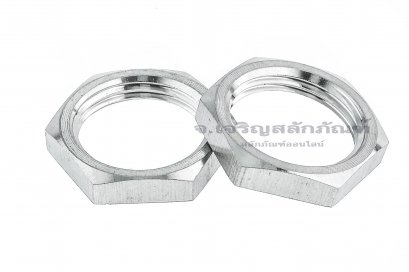 หัวน็อตสแตนเลสเกลียวท่อแป๊ป-เกลียวประปา ขนาด 3/8&quot; เกลียว 19 (BSPF) (หัวน็อตเบอร์ 20) รุ่นหัวบาง 4 mm