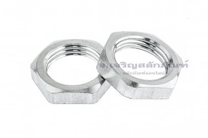 หัวน็อตสแตนเลสเกลียวท่อแป๊ป-เกลียวประปา ขนาด 1/8&quot; เกลียว 28 (BSPF) (หัวน็อตเบอร์ 13) รุ่นหัวบาง 3 mm