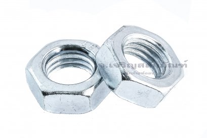 หัวน็อตเกลียวซ้ายเหล็กชุบกัลวาไนซ์ (น็อตตัวเมียเกลียวซ้าย) 3/4&quot; เกลียว BSW/NC 10