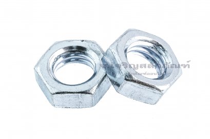 หัวน็อตเกลียวซ้ายเหล็กชุบกัลวาไนซ์ (น็อตตัวเมียเกลียวซ้าย) 3/8&quot; เกลียว BSW/NC 16