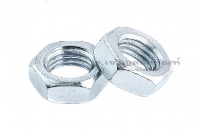 หัวน็อตเกลียวซ้ายเหล็กชุบกัลวาไนซ์ (น็อตตัวเมียเกลียวซ้าย) 7/8&quot; เกลียว BSW/NC 9