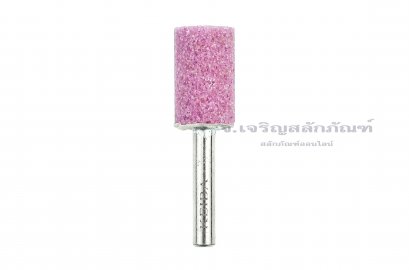 หินเจียรแกน (Grinding Stones) KEIBA ทรงกระบอก  5/8&quot;x1&quot;x6 mm (กว้างxสูงxแกน)