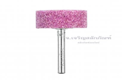 หินเจียรแกน (Grinding Stones) KEIBA ทรงแบน  1.1/2&quot;x1/2&quot;x6 mm (กว้างxสูงxแกน)