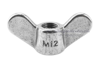 อายนัทสแตนเลสทรงปีกผีเสื้อ Wing Nut Stainless Steel ขนาด M12x1.25