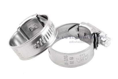 เข็มขัดรัดท่อ ABA S40 สแตนเลส Stainless Steel 304 ขนาด 19-28 mm