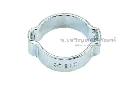 เข็มขัดรัดท่อแบบใช้คีมย้ำ 15-18 mm