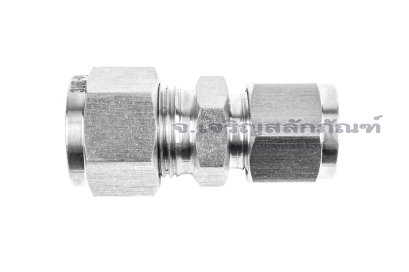 ข้อต่อตรงตาไก่สแตนเลสเกรด 316 (เสียบสาย x เสียบสาย) 10 x 12 mm