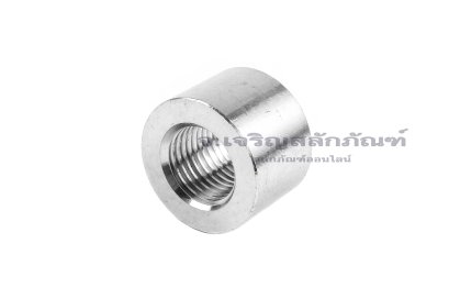 ข้อต่อตรงสแตนเลสเกรด 316L (เกลียวใน x เกลียวใน) 1/4" x 1/4" รุ่นสั้น 15 mm หนา 22 mm