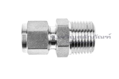 ข้อต่อตาไก่สแตนเลสเกรด 316 (เกลียวนอก x เสียบสาย) 1/2"-14 NPT x10 mm
