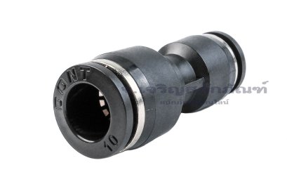 ข้อต่อลมแบบตรงพลาสติก (เสียบสาย x เสียบสาย) ขนาด 10x8 mm