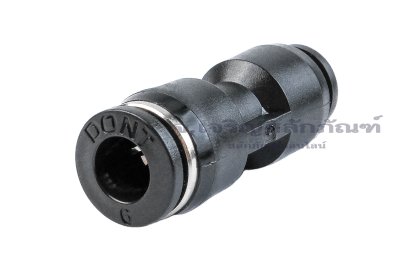 ข้อต่อลมแบบตรงพลาสติก (เสียบสาย x เสียบสาย) ขนาด 6x4 mm