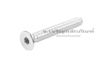 น็อตหัวจมเตเปอร์สแตนเลส 1/4"x2" เกลียว 20 (UNC) เกลียวตลอด