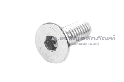 น็อตหัวจมเตเปอร์สแตนเลส 1/4"x3/4" เกลียว 20 (UNC) เกลียวตลอด