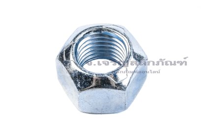 หัวน็อตล็อคกันคลายแบบบีบเหล็กชุบ (Stover, Prevailing Torque Locking Nut) M16x2.0