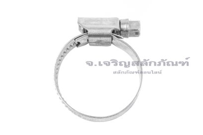 เข็มขัดรัดท่อสแตนเลสเกรด 304 ทั้งตัวรุ่นตัน TJBC All-Stainless-Steel Belt (หน้าตัด 12x0.7 mm) ขนาด 20-32 mm