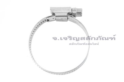 เข็มขัดรัดท่อสแตนเลสเกรด 304 ทั้งตัวรุ่นตัน TJBC All-Stainless-Steel Belt (หน้าตัด 12x0.7 mm) ขนาด 30-45 mm