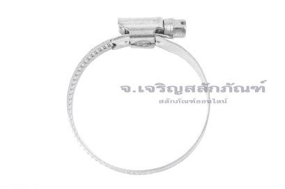 เข็มขัดรัดท่อสแตนเลสเกรด 304 ทั้งตัวรุ่นตัน TJBC All-Stainless-Steel Belt (หน้าตัด 12x0.7 mm) ขนาด 32-50 mm