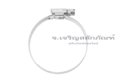 เข็มขัดรัดท่อสแตนเลสเกรด 304 ทั้งตัวรุ่นตัน TJBC All-Stainless-Steel Belt (หน้าตัด 12x0.7 mm) ขนาด 40-60 mm
