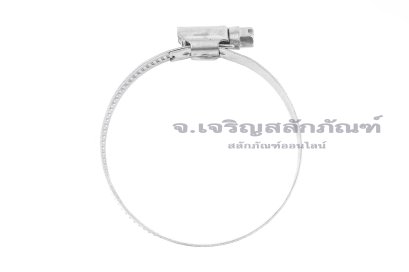 เข็มขัดรัดท่อสแตนเลสเกรด 304 ทั้งตัวรุ่นตัน TJBC All-Stainless-Steel Belt (หน้าตัด 12x0.7 mm) ขนาด 40-65 mm