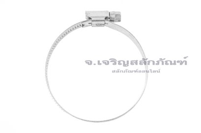 เข็มขัดรัดท่อสแตนเลสเกรด 304 ทั้งตัวรุ่นตัน TJBC All-Stainless-Steel Belt (หน้าตัด 12x0.7 mm) ขนาด 50-70 mm