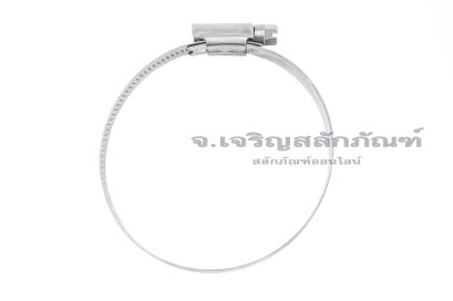 เข็มขัดรัดท่อสแตนเลสเกรด 304 ทั้งตัวรุ่นตัน TJBC All-Stainless-Steel Belt (หน้าตัด 12x0.7 mm) ขนาด 60-80 mm
