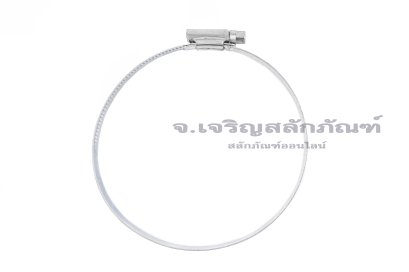 เข็มขัดรัดท่อสแตนเลสเกรด 304 ทั้งตัวรุ่นตัน TJBC All-Stainless-Steel Belt (หน้าตัด 12x0.7 mm) ขนาด 90-110 mm