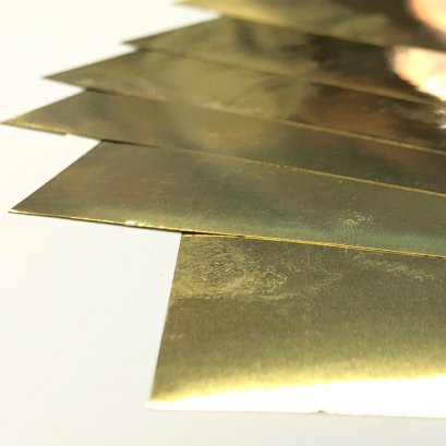 ชุดแผ่นชิมทองเหลือง 6 แผ่น 4”x6” 