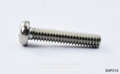 น็อตสแตนเลสหัวกลมแฉก M2x10