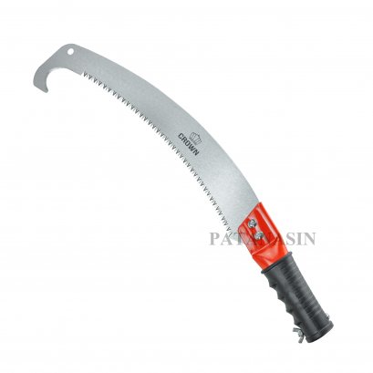 เลื่อยโค้งตัดกิ่งไม้ 14 นิ้ว แบบมีขอกระชาก CROWN
