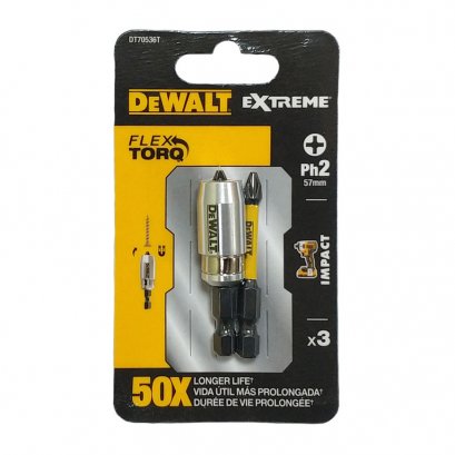 ชุดดอกไขควง 3 ชิ้น Dewalt (DT70536T)