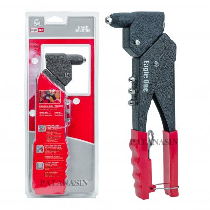 คีมย้ำรีเวท หัวปรับหมุนได้ 360 องศา Eagle one