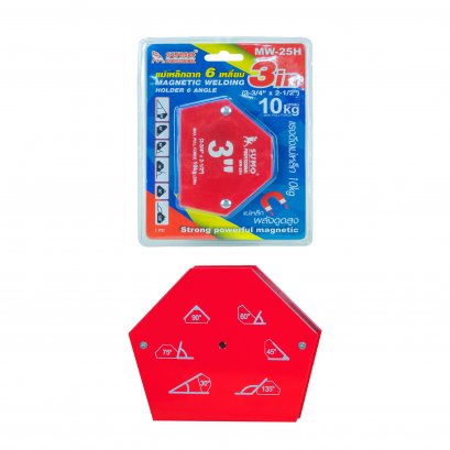 แม่เหล็กจับฉาก 6 เหลี่ยม ขนาด 3 นิ้ว 10 Kg. 