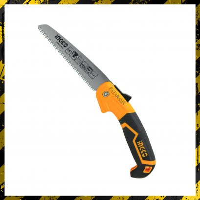 เลื่อยพับตัดกิ่งไม้ 7&quot; แบบมีเซฟตี้ ING-CO