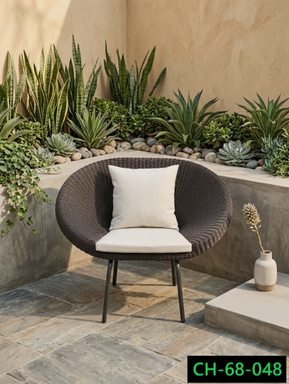 artificial rattan chair