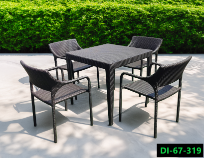 ชุดโต๊ะอาหารสนามหวายเทียม