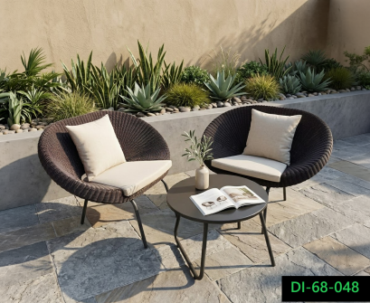 Artificial rattan coffee table set