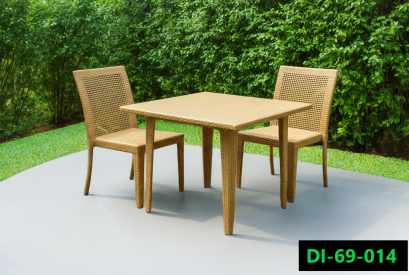 Artificial rattan dinner set