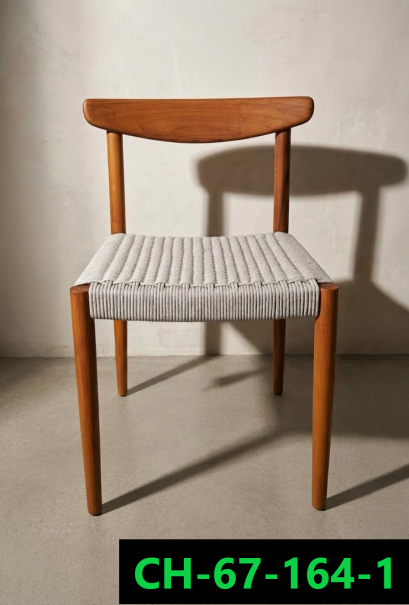 เก้าอี้ไม้แอชสานเชือก
