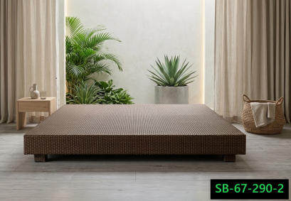 Rattan Sun Lounger/Bed