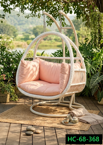 artificial rattan swing
